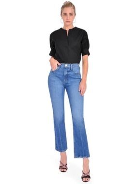 Frame High n' Tight Crop Mini Boot Denim Jeans Size 28